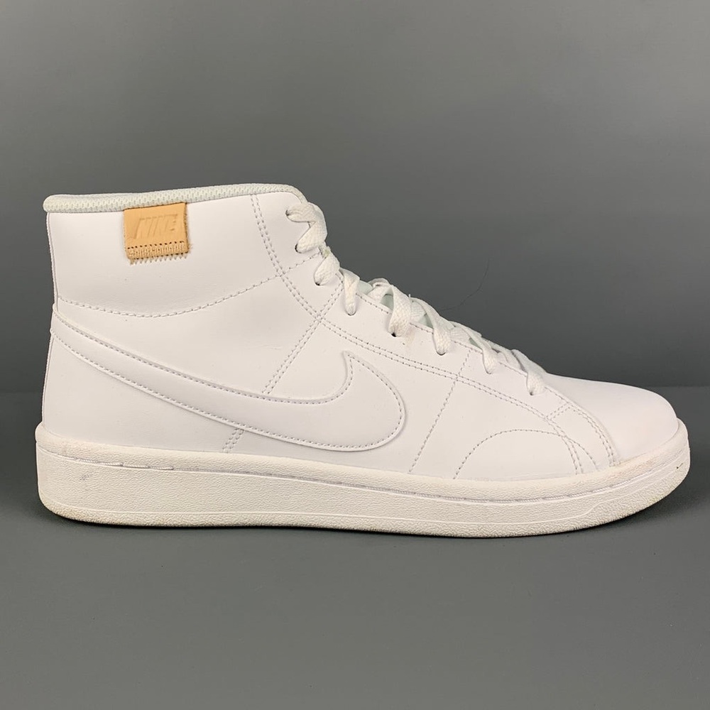 Nike Men's White and Tan High-Top Sneakers